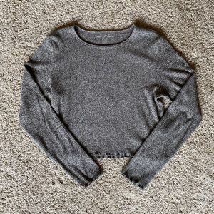 American Eagle Cropped Long-Sleeve
